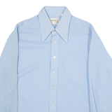 BENTLEY Mens Plain Shirt Blue Long Sleeve L