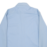 BENTLEY Mens Plain Shirt Blue Long Sleeve L