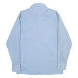 BENTLEY Mens Plain Shirt Blue Long Sleeve L