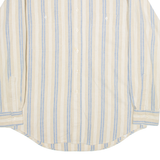 TANGO Mens Shirt Brown Striped Long Sleeve L