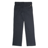 DICKIES Workwear Mens Twill Trousers Black Slim Straight W30 L32