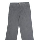 DICKIES Workwear Womens Trousers Grey Regular Straight W28 L27