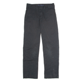 DICKIES Flex Workwear Mens Trousers Black Slim Tapered Cashmere W28 L30