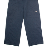 DICKIES Workwear Mens Twill Trousers Blue Loose Straight W30 L30