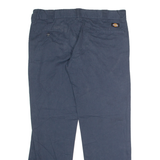 DICKIES Workwear Mens Twill Trousers Blue Slim Straight W34 L30