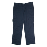 DICKIES Flex Workwear Cargo Mens Trousers Blue Regular Straight W40 L32