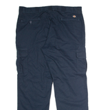 DICKIES Flex Workwear Cargo Mens Trousers Blue Regular Straight W40 L32