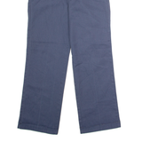 DICKIES Workwear Mens Twill Trousers Blue Classic Straight W30 L28