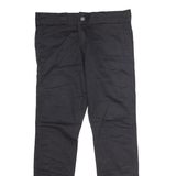 DICKIES Workwear Mens Trousers Black Regular Skinny W32 L27