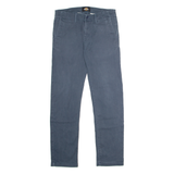DICKIES Workwear Mens Twill Trousers Blue Regular Tapered W32 L32