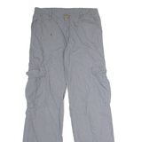 CARHARTT WIP Cargo Womens Canvas Trousers Grey Regular Straight W28 L32