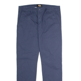 DICKIES Workwear Mens Twill Trousers Blue Regular Straight W36 L32