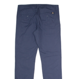 DICKIES Workwear Mens Twill Trousers Blue Regular Straight W36 L32
