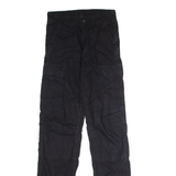 CARHARTT WIP Cargo Mens Canvas Trousers Black Regular Straight W26 L34