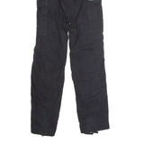 CARHARTT WIP Cargo Mens Canvas Trousers Black Regular Straight W26 L34