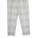 MARIE VALOIS Tartan Womens Trousers Blue Regular Straight 90s W30 L30