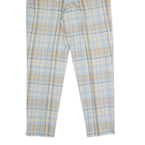 MARIE VALOIS Tartan Womens Trousers Blue Regular Straight 90s W30 L30