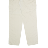 Mens Twill Trousers Beige Regular Straight W30 L32
