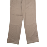 ROUNDTREE AND YORKE Mens Twill Trousers Brown Regular Straight W30 L30