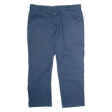 DICKIES Workwear Mens Twill Trousers Blue Classic Straight W42 L30