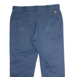 DICKIES Workwear Mens Twill Trousers Blue Classic Straight W42 L30
