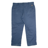 DICKIES Workwear Mens Twill Trousers Blue Classic Straight W42 L30