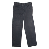 DICKIES Workwear Mens Twill Trousers Black Slim Straight W30 L30