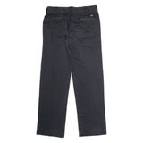 DICKIES Workwear Mens Twill Trousers Black Slim Straight W30 L30