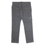 DICKIES Workwear Mens Twill Trousers Grey Regular Skinny W33 L30