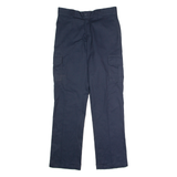 DICKIES Flex Workwear Cargo Mens Trousers Blue Regular Straight W32 L34