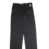 DICKIES Workwear Mens Trousers Black Regular Straight W30 L39