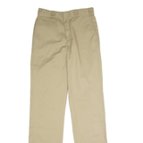 DICKIES Workwear Mens Twill Trousers Beige Regular Straight W31 L37