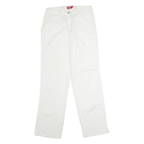 DICKIES Workwear Carpenter Womens Twill Trousers White Regular Straight W30 L32