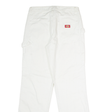 DICKIES Workwear Carpenter Womens Twill Trousers White Regular Straight W30 L32