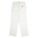 DICKIES Workwear Carpenter Womens Twill Trousers White Regular Straight W30 L32