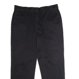 DICKIES Workwear Mens Twill Trousers Black Regular Straight W40 L32