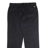 DICKIES Workwear Mens Twill Trousers Black Regular Straight W40 L32