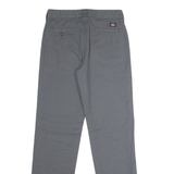 DICKIES Flex Workwear Womens Trousers Grey Slim Tapered W28 L30