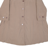 Womens Overcoat Coat Brown UK 12