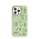 Sage Green Knit Nook iPhone 14 Pro Case