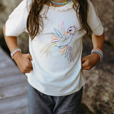 Embroidered Firebird Graphic Tee