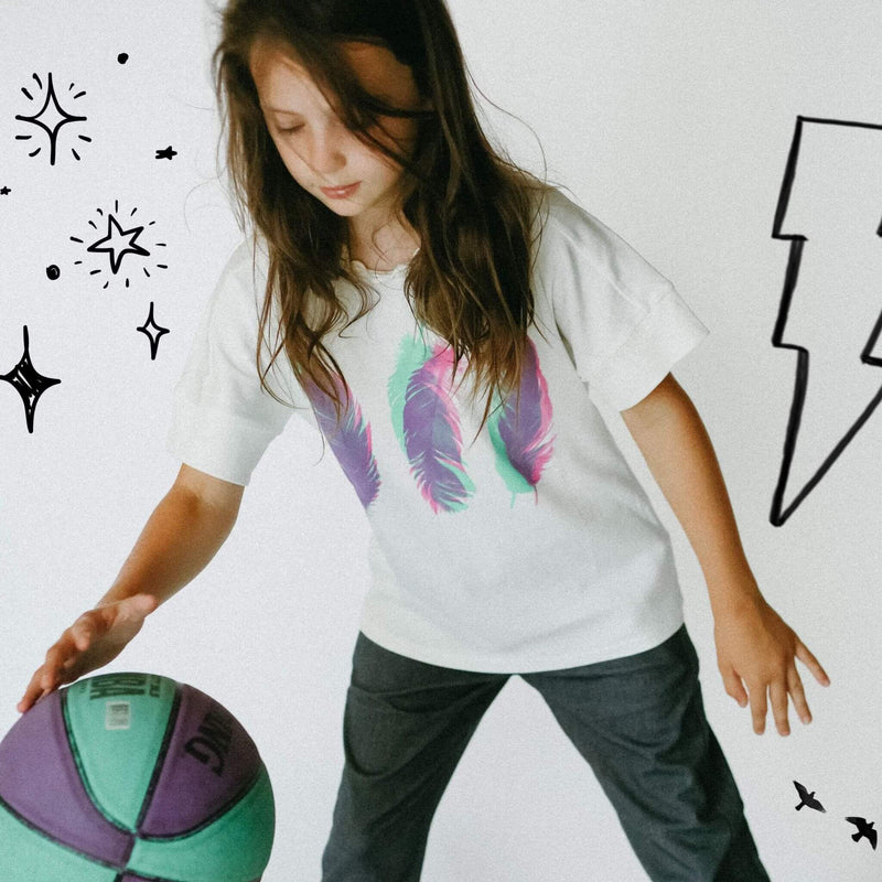 Three Feathers Graphic Tee