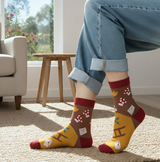 Anyfootwear 3 Pairs Women’s Art Holiday Cotton Socks Funny Gift Party