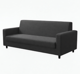 Anyseat 3-Seater Sofa Cover – Plain Dark Grey Style Slipcover for Living Room Chair Protection