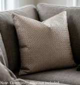Anypillow Khaki Plain Decorative Cushion Cover – Soft Throw Pillowcase for Sofa & Bed