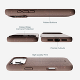 Chocolate Brown Leaf Veins iPhone 17 Pro Max Case