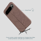 Chocolate Brown Leaf Veins Google Pixel 10 Pro XL Case