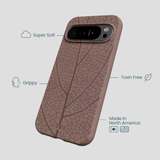 Chocolate Brown Leaf Veins Google Pixel 10 Pro XL Case