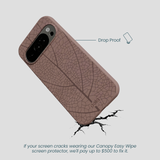 Chocolate Brown Leaf Veins Google Pixel 10/10 Pro Case