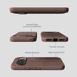 Chocolate Brown Leaf Veins Google Pixel 10/10 Pro Case